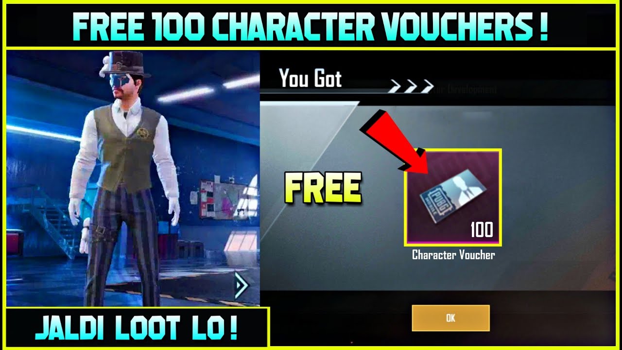 CHARACTER VOUCHER EVENT IS BACK, GET 100 CHARACTER VOUCHER FREE, ANDY CHARACTER VOUCHERS, NEW EVENT