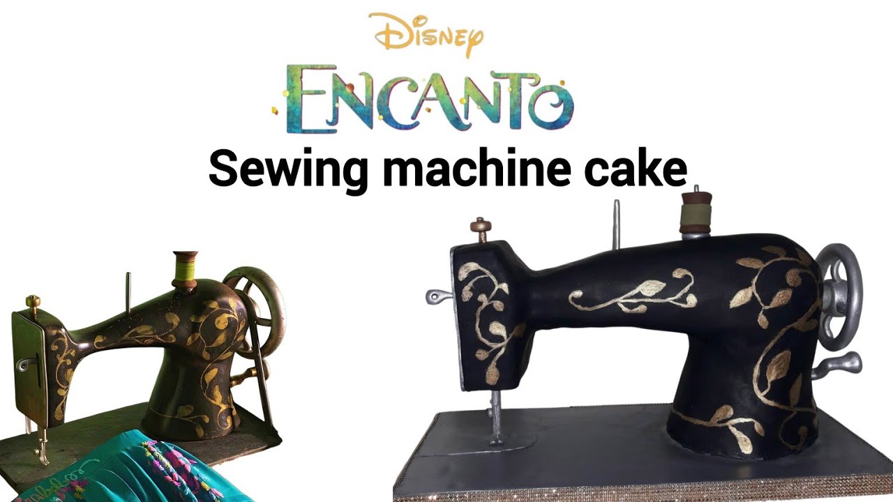 3D hyper realistic sewing machine cake | Mirabel Encanto sewing machine cake  