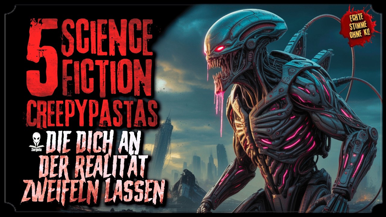 5 heftige Science-Fiction-Creepypastas  🤯 Creepypasta Compilation (Horror Hörbuch)