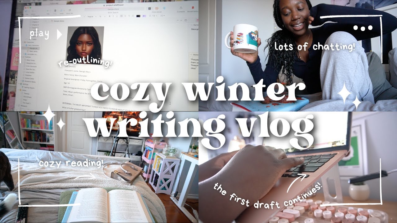 Уютный зимний видеоблог о писательстве ☕️🌨️ Выхожу из тупика в своей книге, обновление информации...
