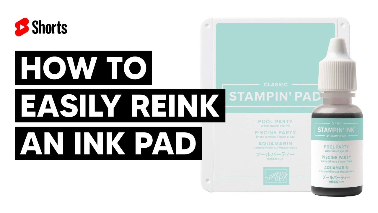 How to Easily Re-ink an Ink Pad #shorts