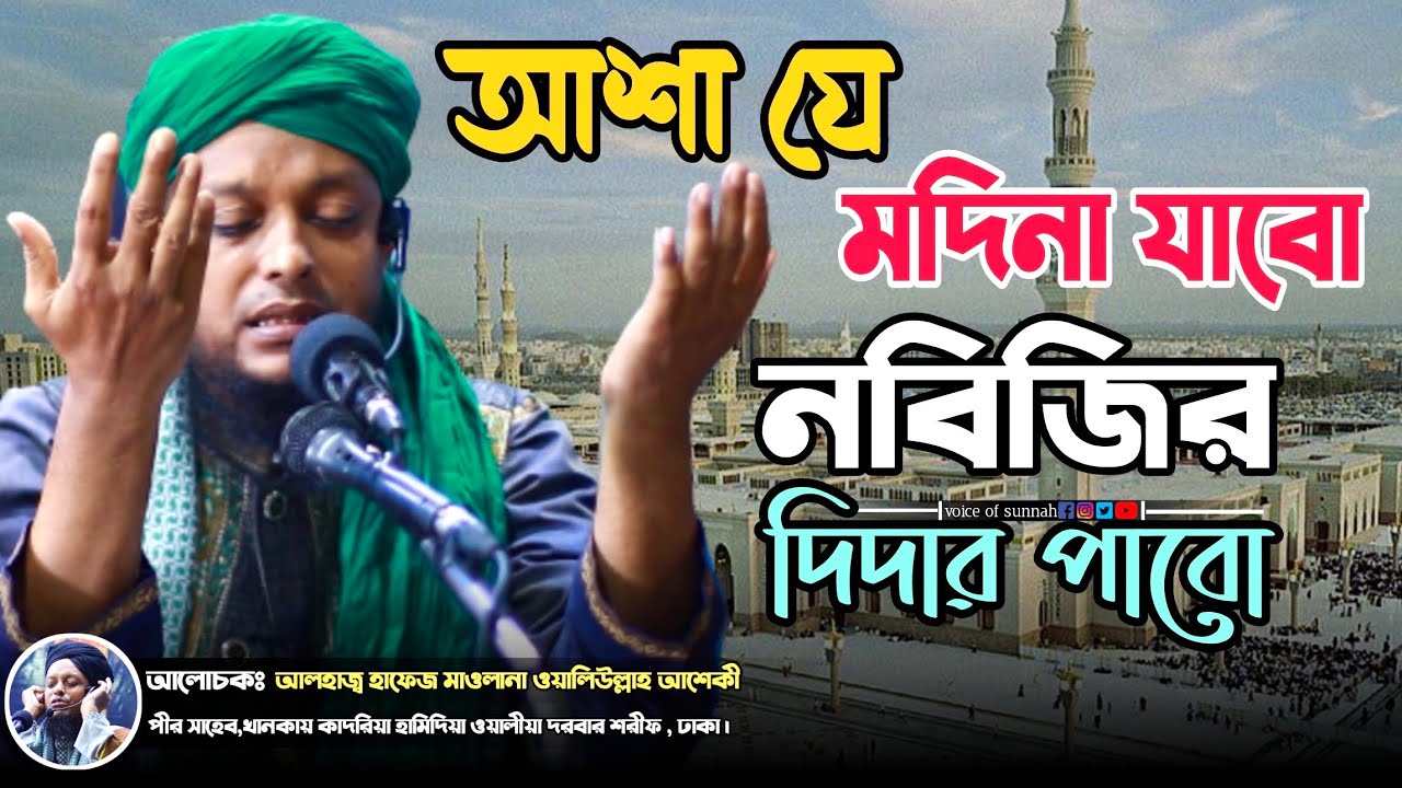 আশা যে মদিনা যাবো নবিজির দিদার পাবো | waliullah asheki | voice of sunnh | নতুন গজল