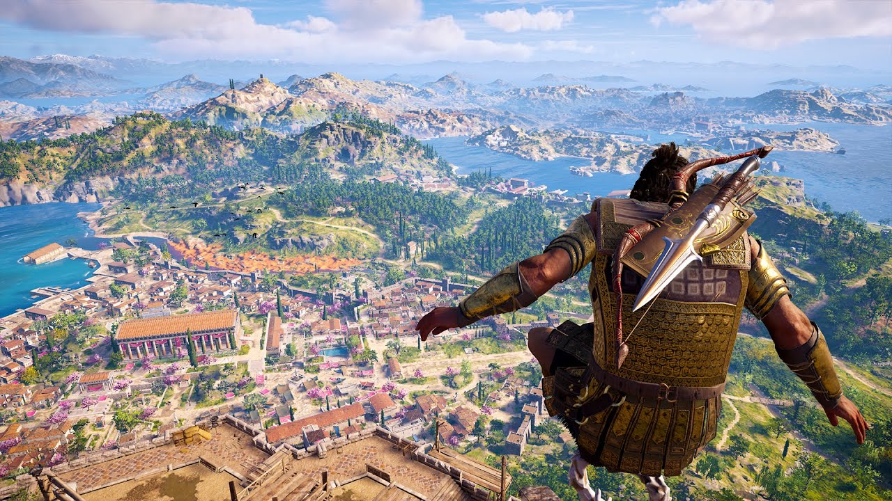 Assassin's Creed Odyssey - Free Roam & Exploration in Korinth - Ancient Greek Gameplay