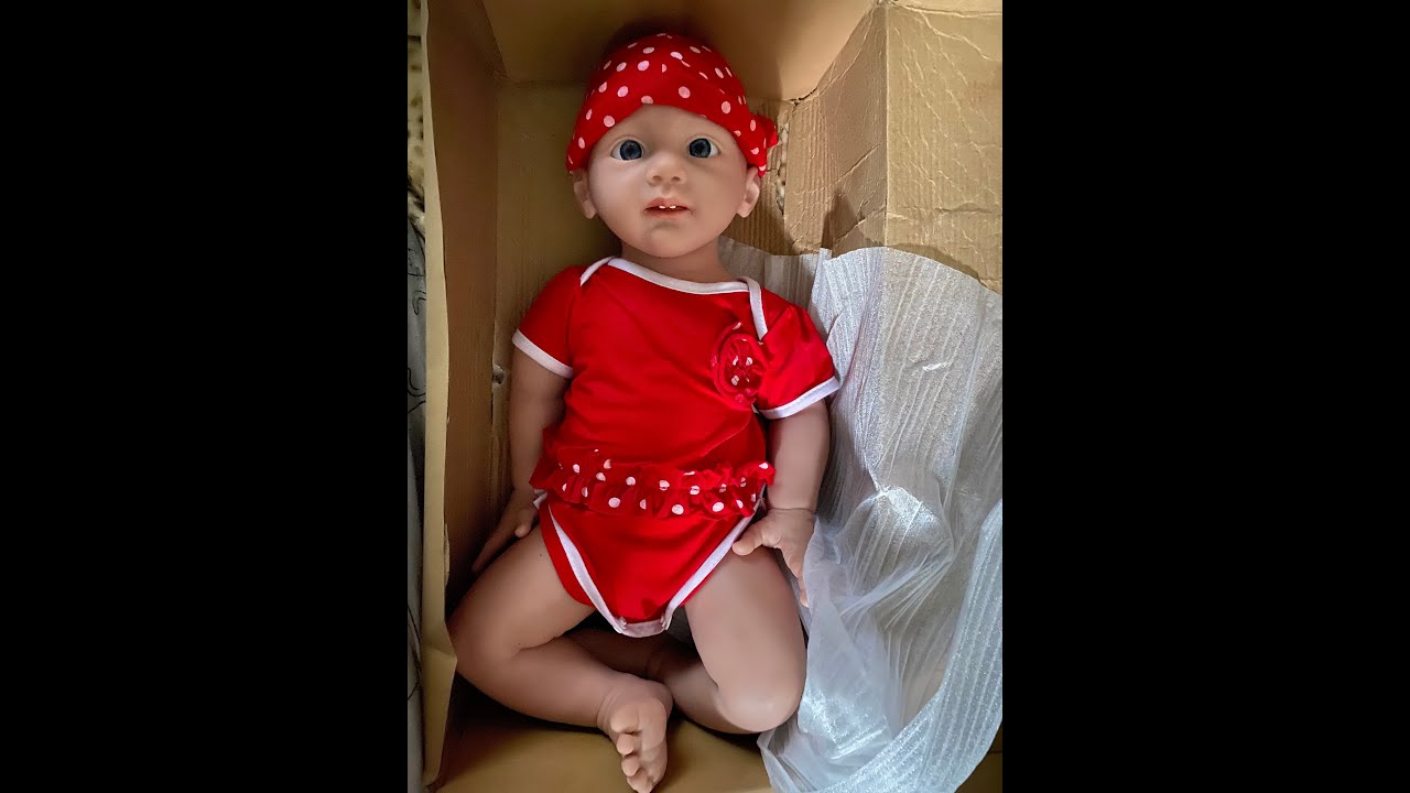 Ivita Silicone Baby Girl  Doll 20 inches  repairs made, talk to the hand 😬