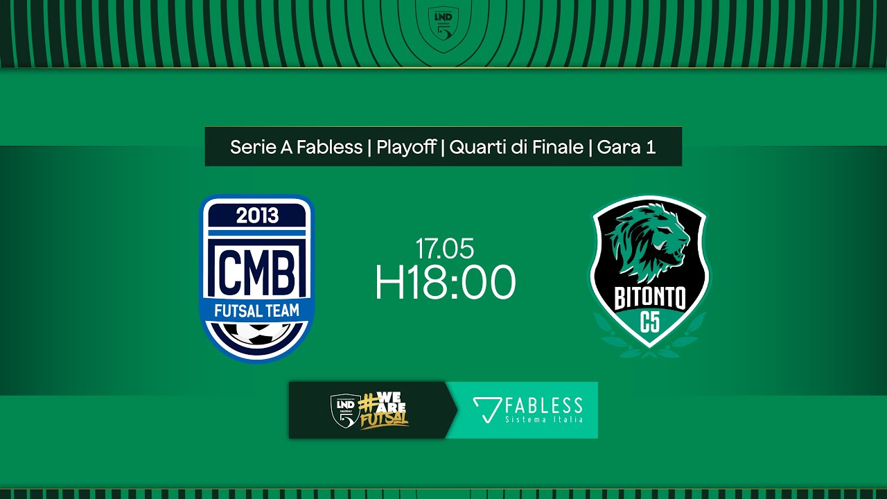 CMB Futsal Team-Bitonto 1-2 | Serie A Fabless 2024/2025 | Playoff | Quarti - Gara-1