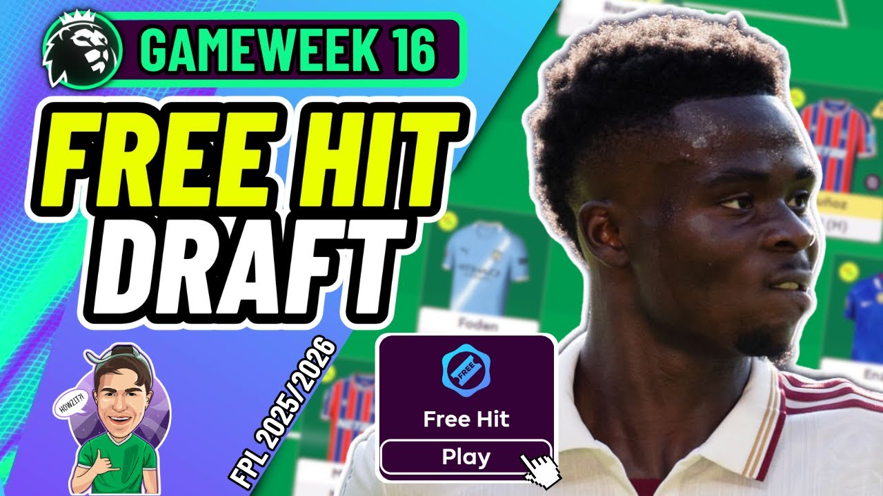FPL GW16 | МОЙ БЕСПЛАТНЫЙ ХИТ-ДРАФТ! ✅ | Fantasy Premier League 2025/2026!