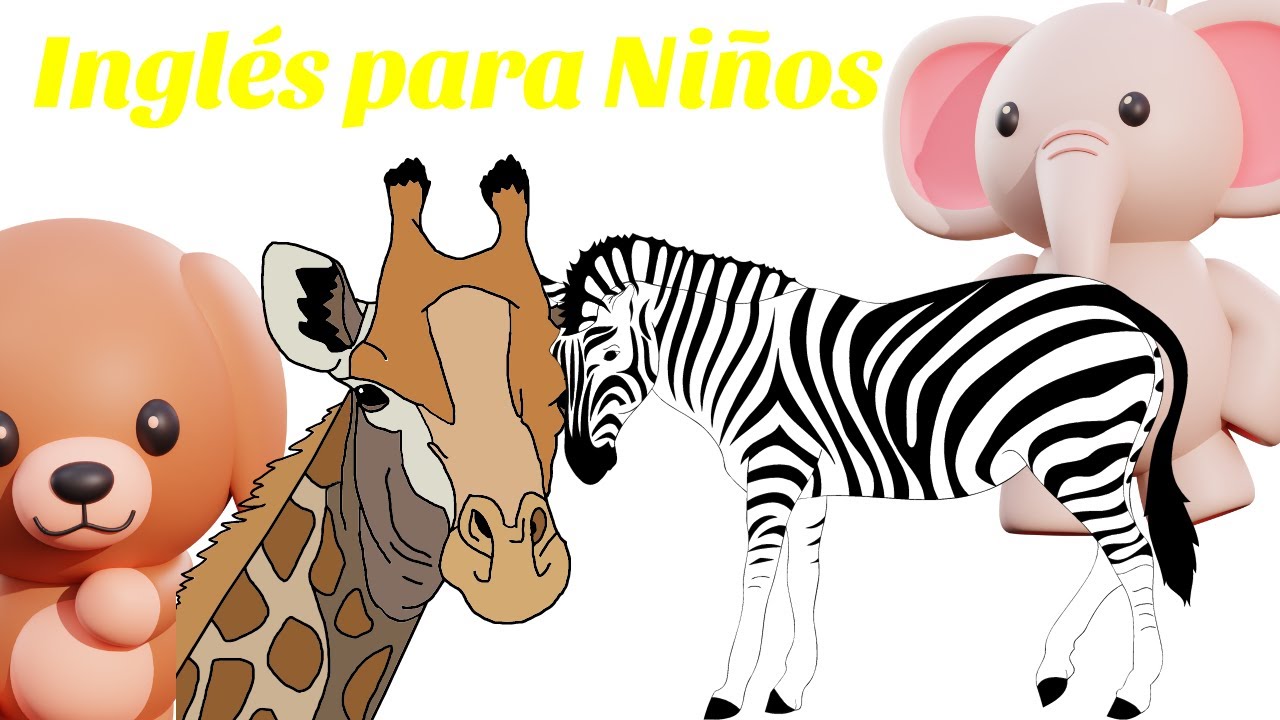 Animales del zoologico | Animals in English | Videos Educativos para niños | Stripes and spots