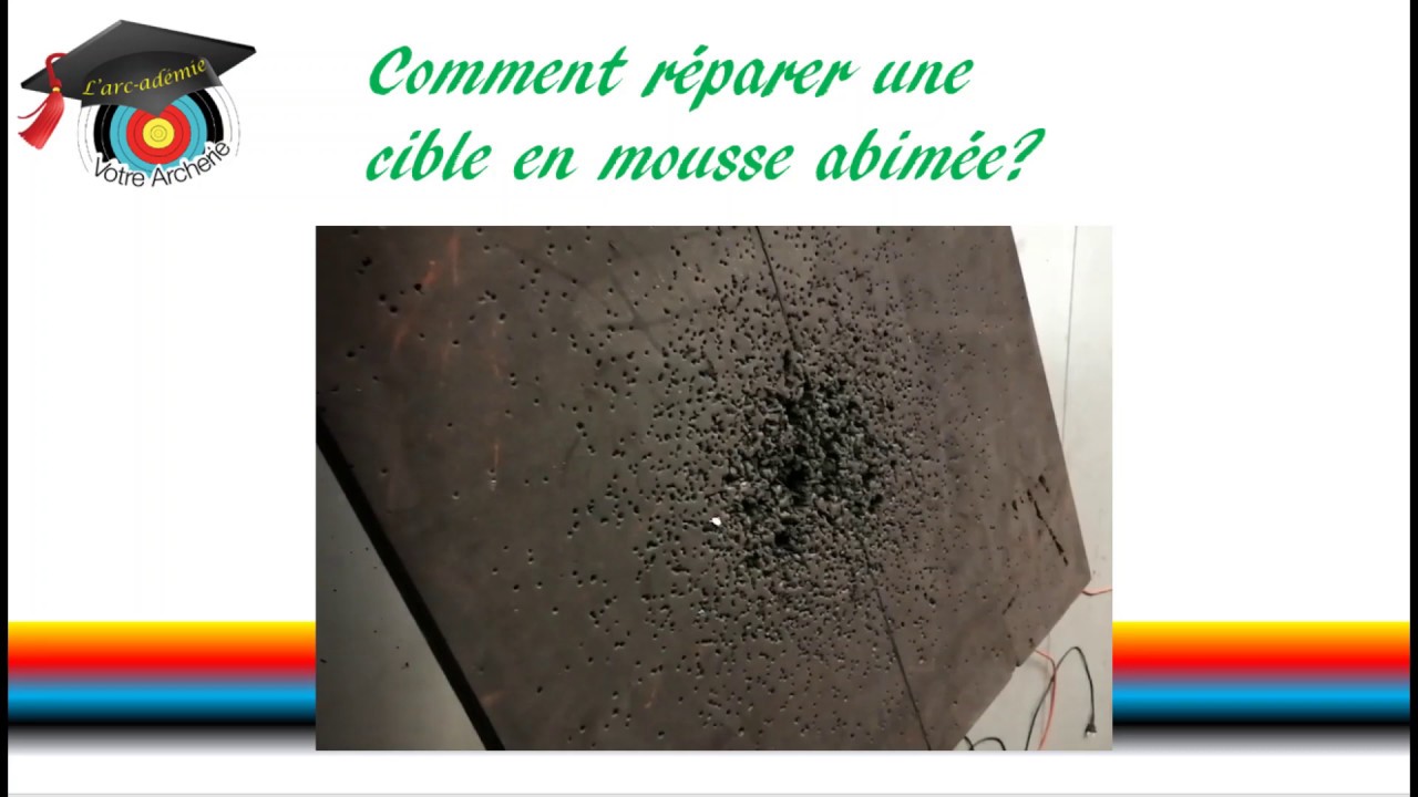 Transformation d'une cible mousse us&eacute;e pour l'archerie