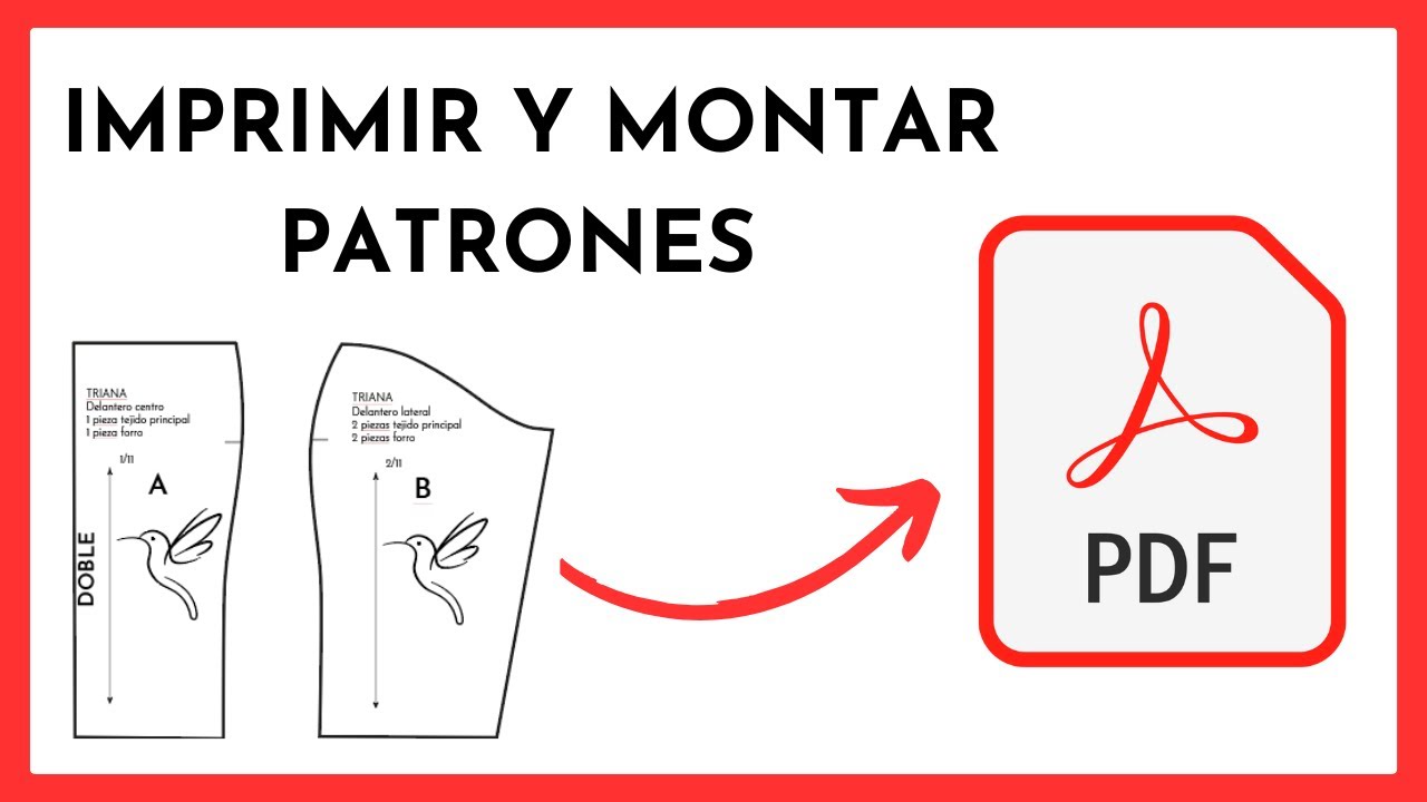 📥 &iexcl;Imprime y Monta tus Patrones PDF! 📏✨ Gu&iacute;a Paso a Paso
