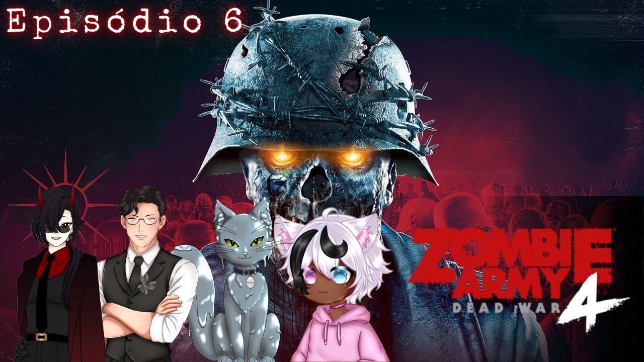 Caçando o Mono Bola (De Novo) em  Zombie Army 4 - Parte 6 com @LucidiusVT @CheeshireVT @VVander45​