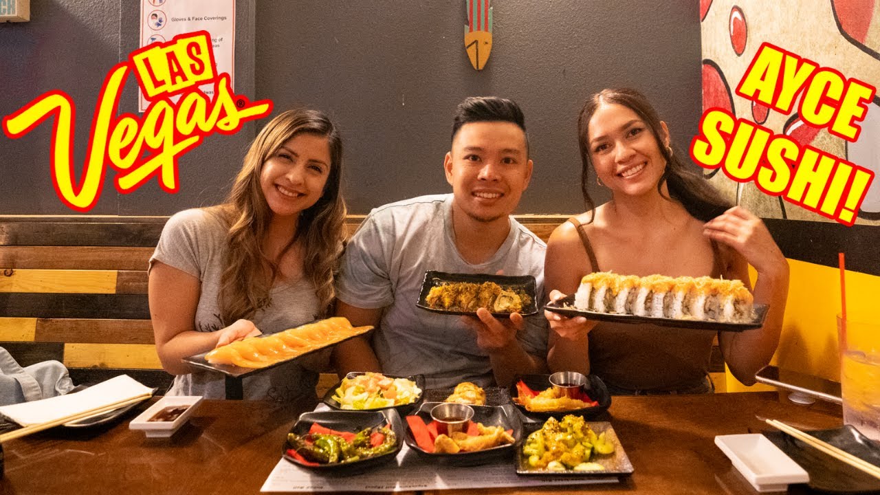 ALL YOU CAN EAT Sushi Feast In LAS VEGAS W/ @Norma Geli!