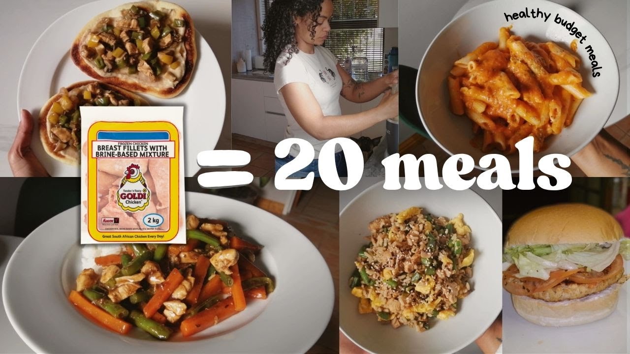 I made 20 healthy meals from 2kg chicken