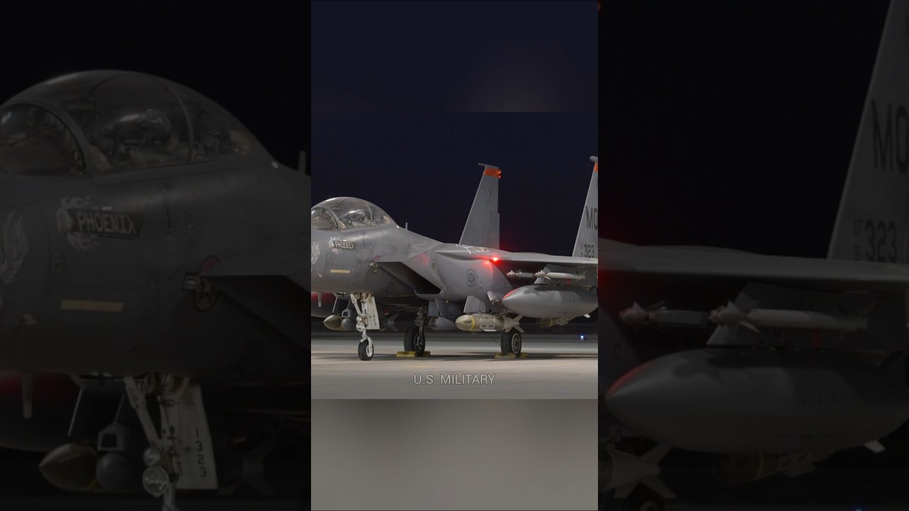 Запуск истребителей F-15E и A-10 в рамках операции «Хоукай».