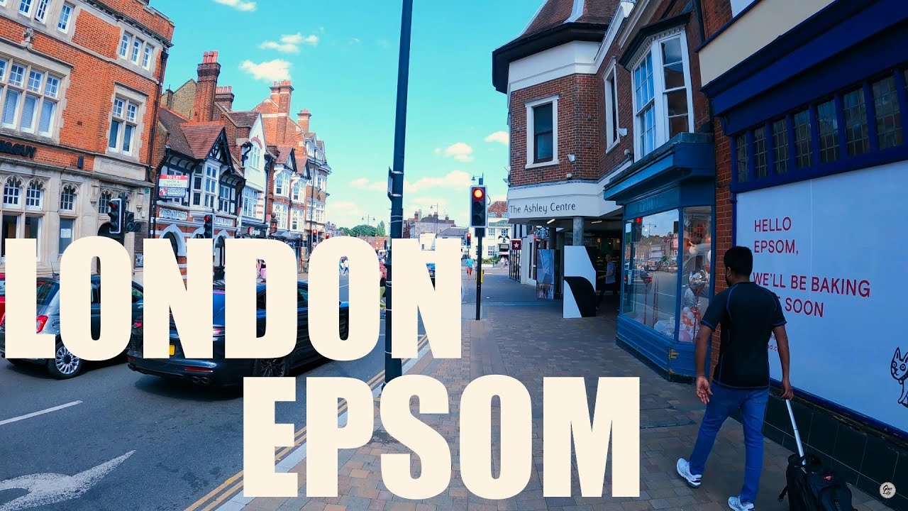 LONDON EPSOM CALM AND BEAUTIFUL AREA 4K TOUR