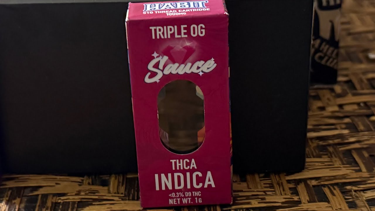 Habit THCA LIVE Sauce 1 Gram cartridge Triple OG Indica Yeat Style