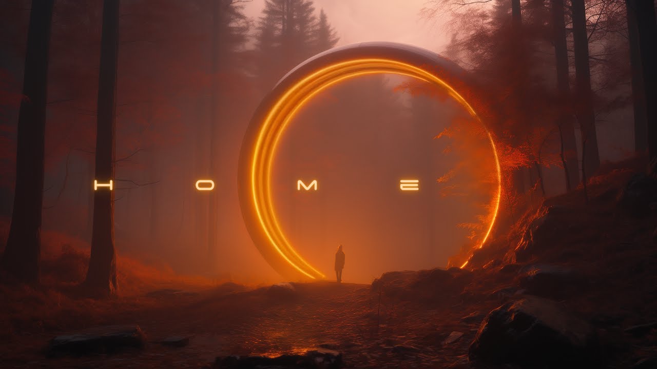 HOME - Calming Space Ambient Music - Meditative Ambience for Deep Relaxation and Sleep (1 HOUR)