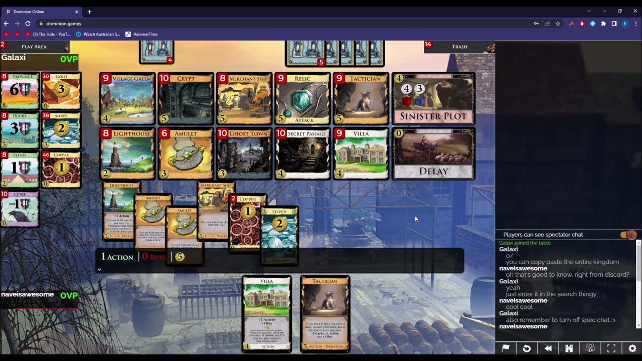 Dominion Seaside 2E Mix vs Galaxi