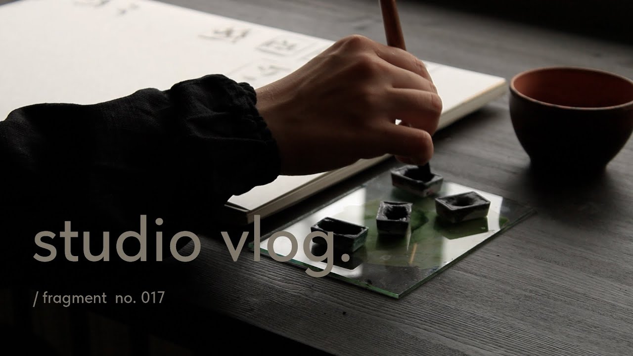 slow meditative watercolor painting by anna komar