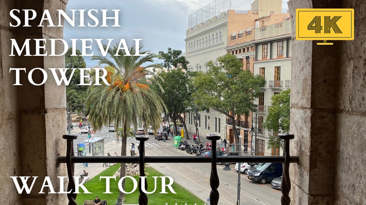 Inside a Spanish Medieval War Tower Tour 4K - Valencia, Spain - Torres de Quart