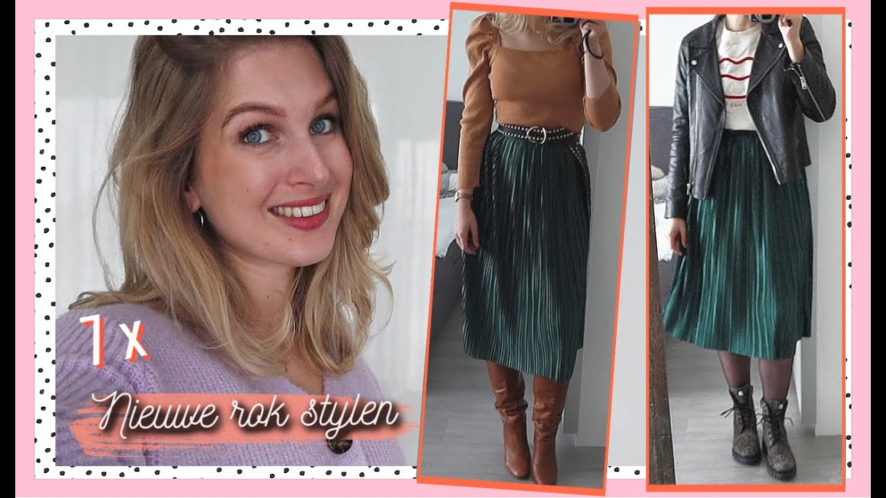 PLISSÉ ROK COMBINEREN 🍂 7 HERFST OUTFITS | Sarah Rebecca