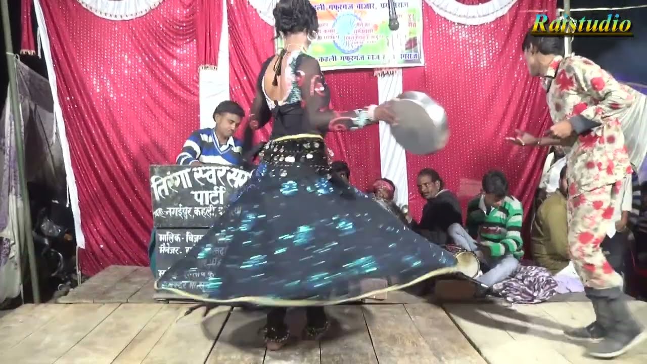 रोशन डांसर की जबरदस्त थाली डांस देखकर सब दंग रह गए #Rajstudio #Nautanki