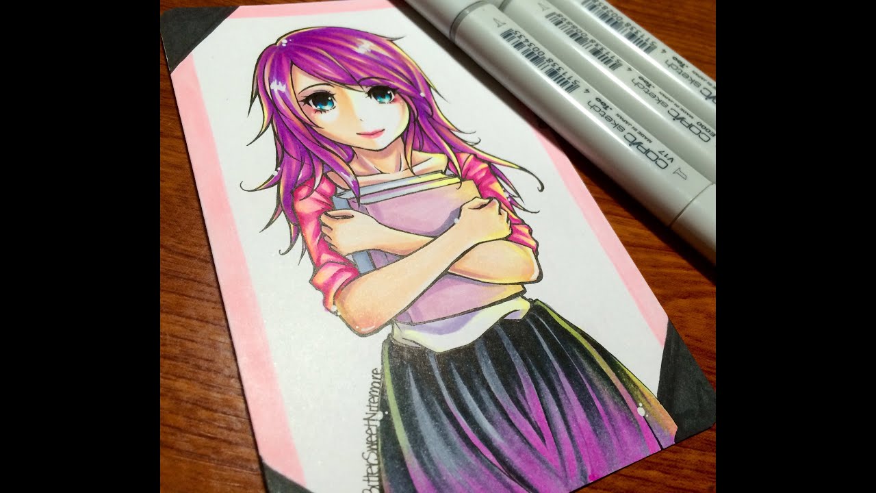 Copic marker Drawing: OC Commission