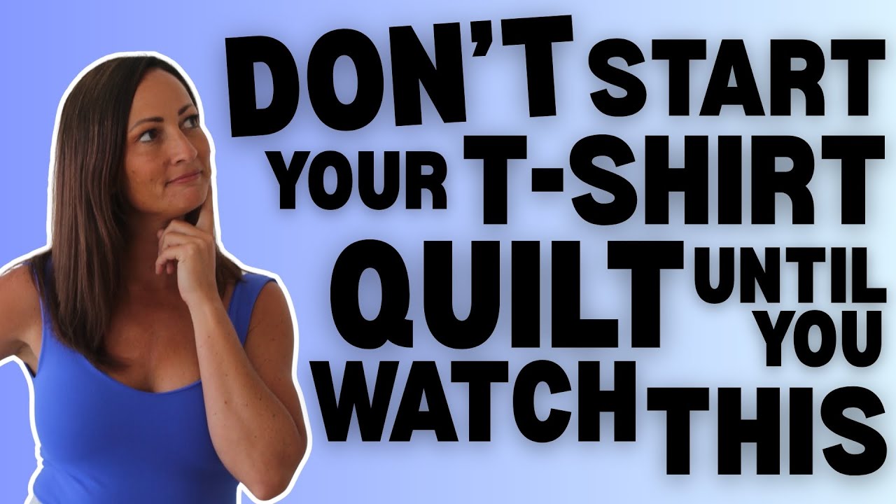 Don't Quilt Your T-Shirt Quilt Until You Watch This! | Machine Quilting with Natalia Bonner