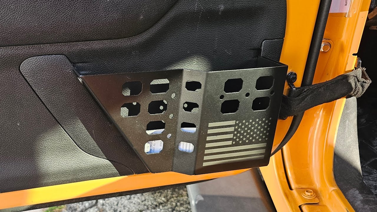 Как установить карманы для хранения на передних дверях Jeep Wrangler JK