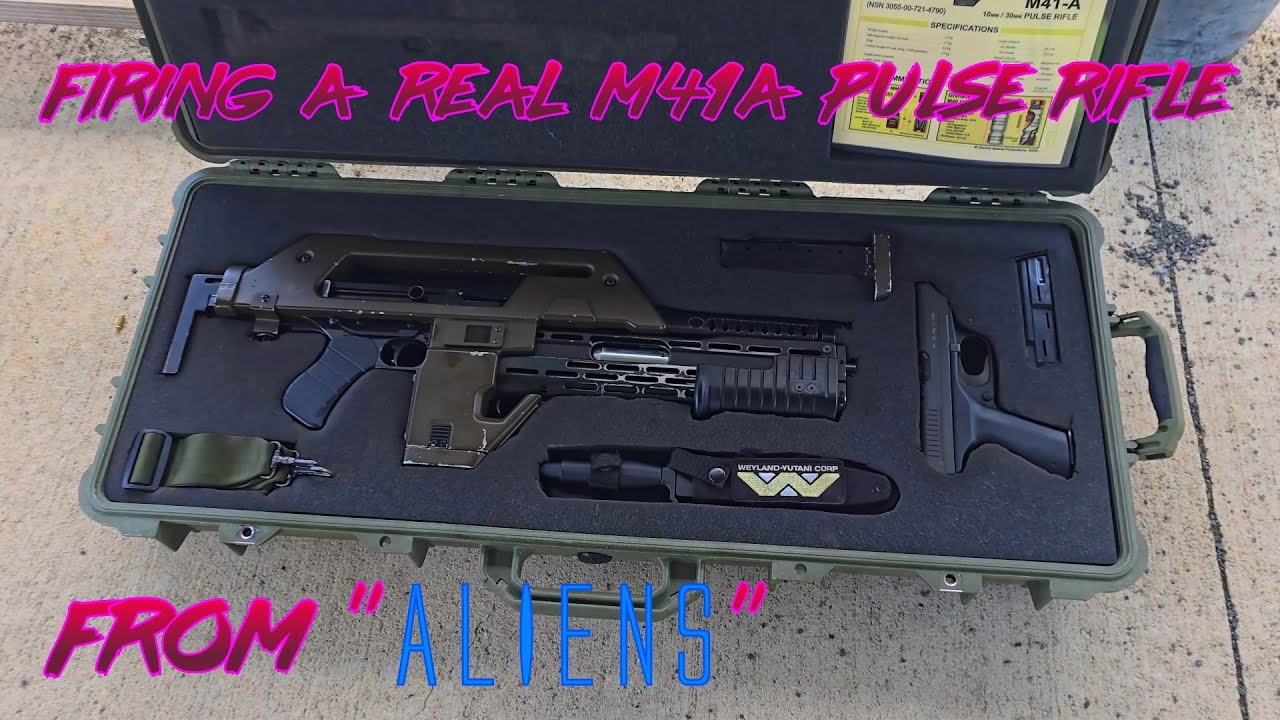 LIVE FIRING an M-41A Pulse Rifle (From Aliens)