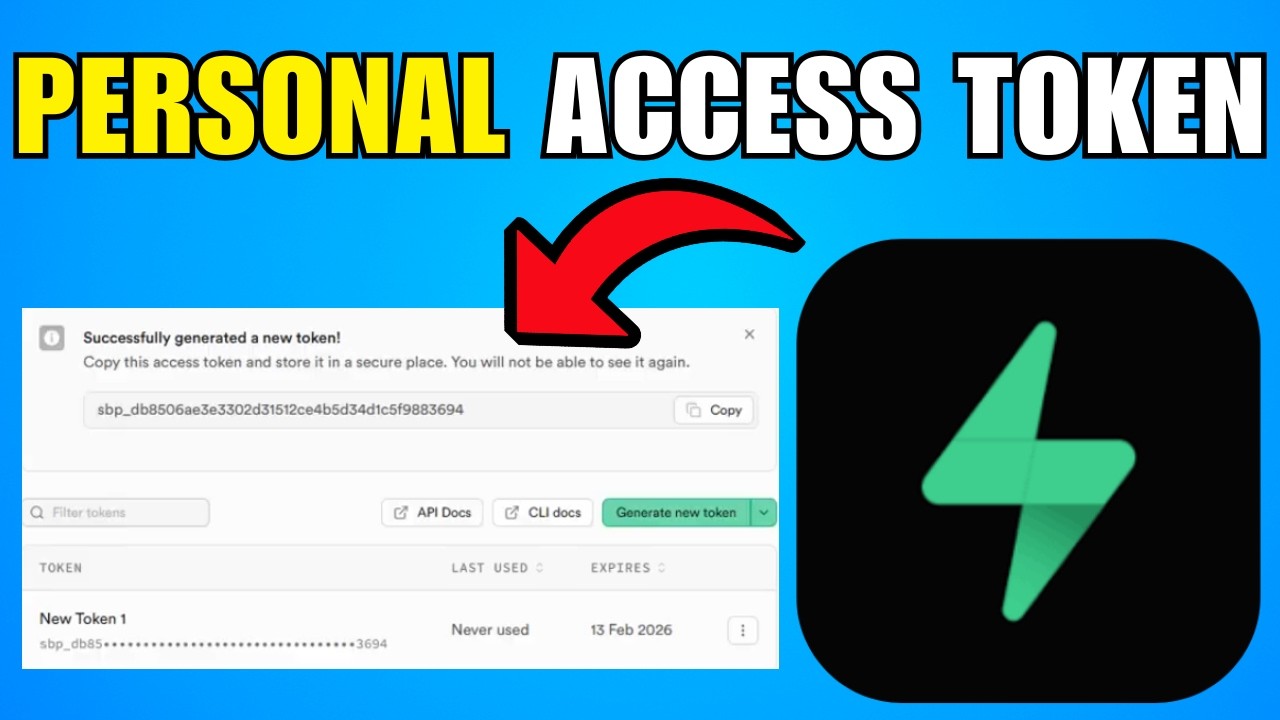 How To Create A Personal Access Token In Supabase (2026) (Best Method)