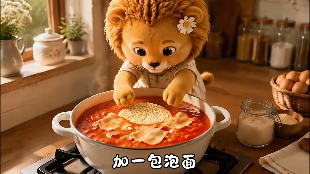 jinbao vlog | A Cozy Typhoon Night with Jinbao 🦁🌧️ Beef & Seafood Noodles, Warm Shower & Cloud Bed