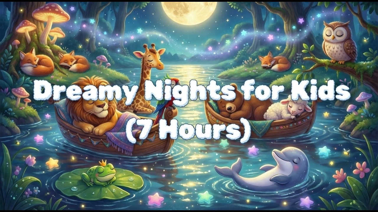 NO ADS🌙(7 Hours) Dreamy Nights for Kids | Soothing Music & Magical Bedtime Stories ✨💤🛌