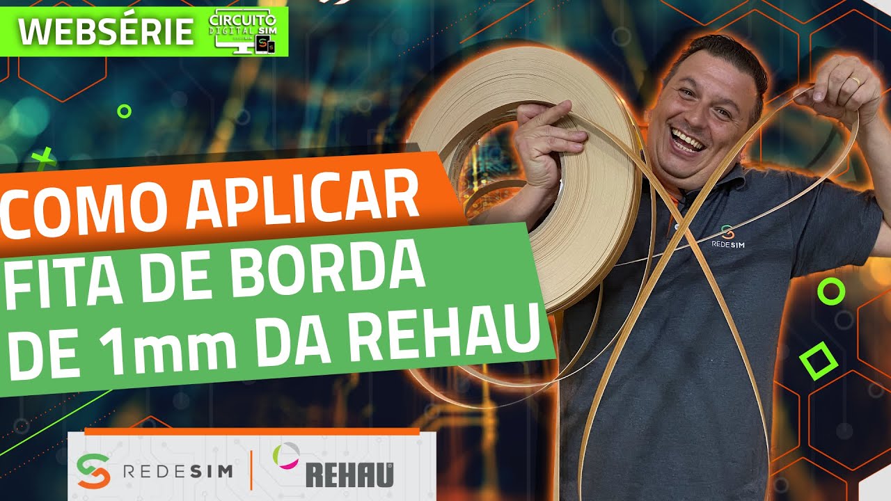Como Aplicar Fita de Borda de 1mm da Rehau
