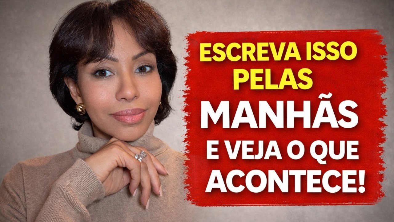 Escreva isso por sete dias e veja o milagre acontecer! técnica para melhorar suas manhãs!