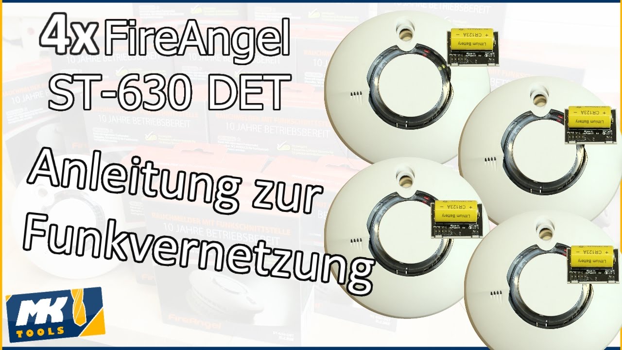 ✔ 4x FireAngel ST-630 DET funk vernetzen - Anleitung [HD/60fps]