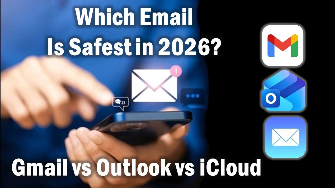 Which Email Is Safest in 2026? Gmail vs Outlook vs iCloud