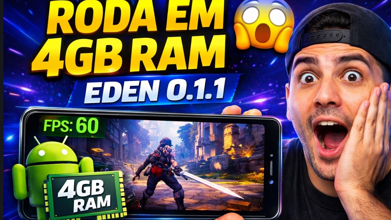 EDEN 0.1.1 EST&Aacute; INSANO COM DESEMPENHO MELHORADO AT&Eacute; EM CELULAR FRACO COM 4GB RAM!