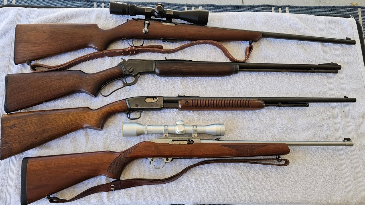 Antique 22 rifle comparison.  Which one is my favorite?
