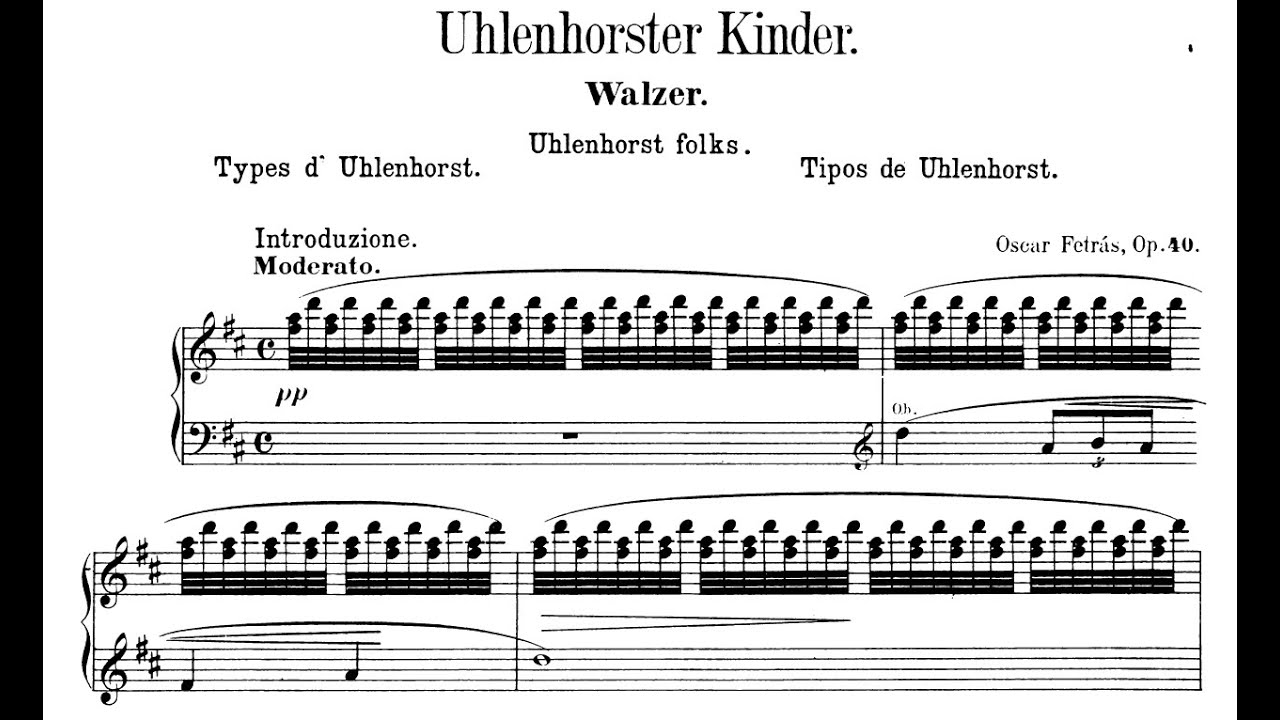 Oscar Fetrás - Uhlenhorster Kinder, Op.40