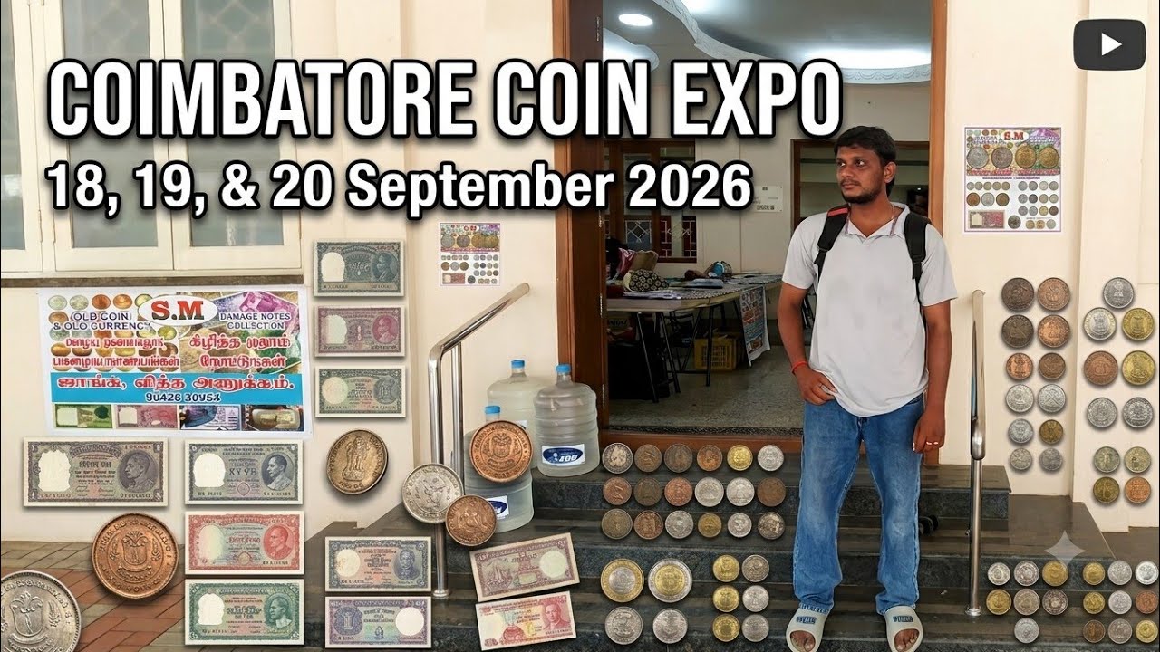 பழைய Coins வாங்க விற்க Coimbatore Coin Expo 2026