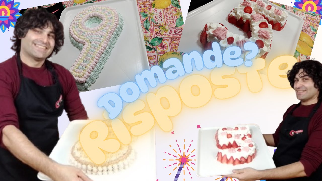 DOMANDE e RISPOSTE sulla serie Diamo i numeri con le torte ( numero 1 alla numero 9 ) 🎉 #food