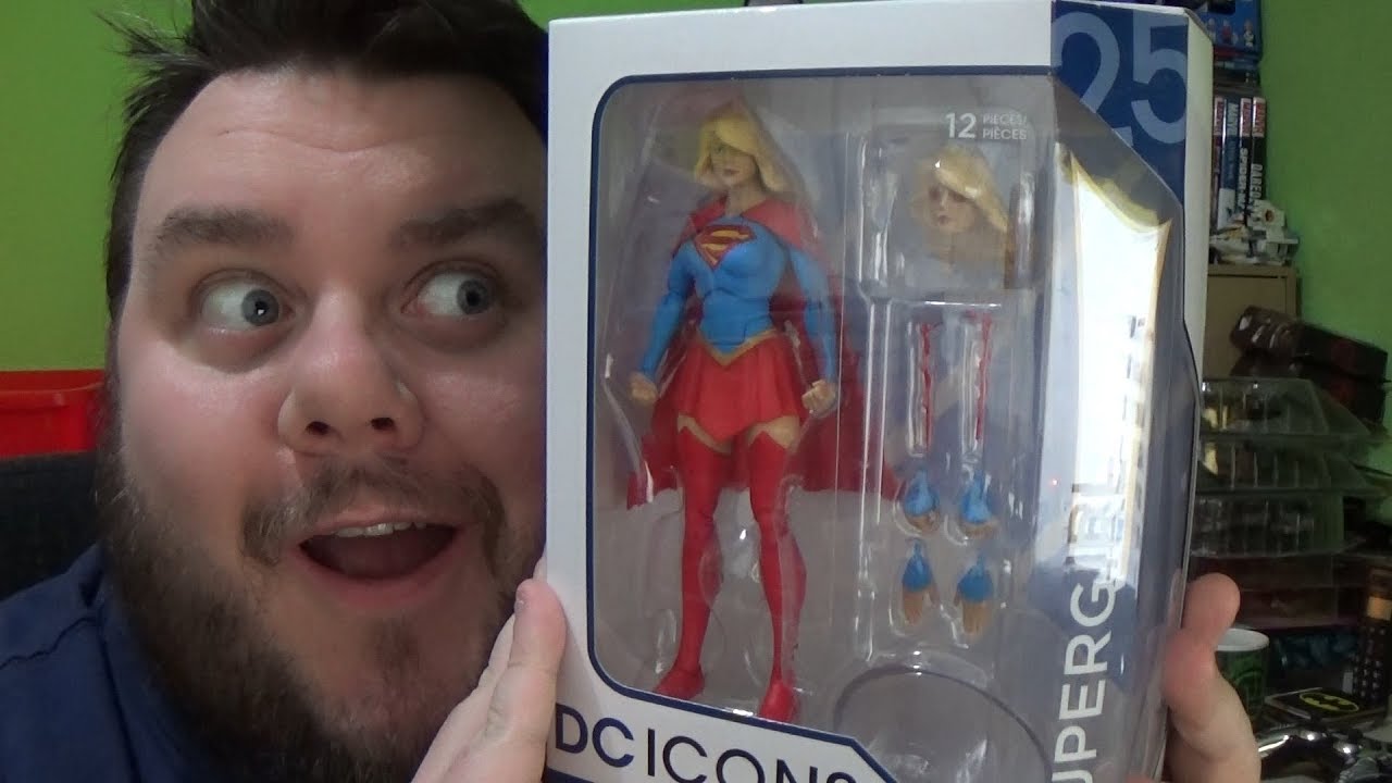 DC Collectibles DC Icons SUPERGIRL Rebirth 6'' Action Figure Unboxing Toy Review
