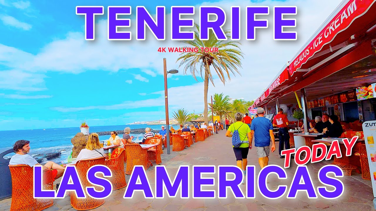 TENERIFE TODAY - LAS AMERICAS 🇮🇨 What’s the Atmosphere? Walking Tour 4K