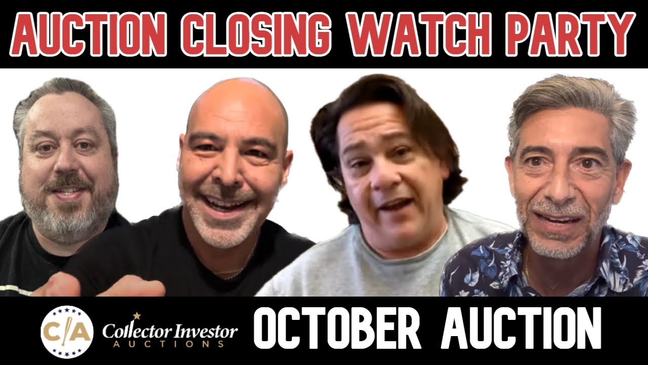 Live Auction Closing Watch Party:  Collector Investor Auctions October Auction