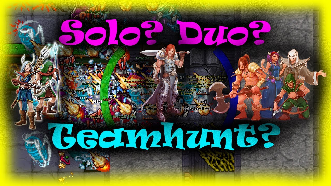 Co lepsze? Solo? Duo? czy Team hunt?  - Tibia 2023