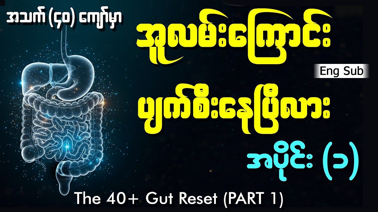 အသက် ၄၀ ကျော်ရင် အူလမ်းကြောင်းဘာကြောင့်ပြောင်းလဲလာသလဲ? | The 40+ Gut Reset (PART 1)