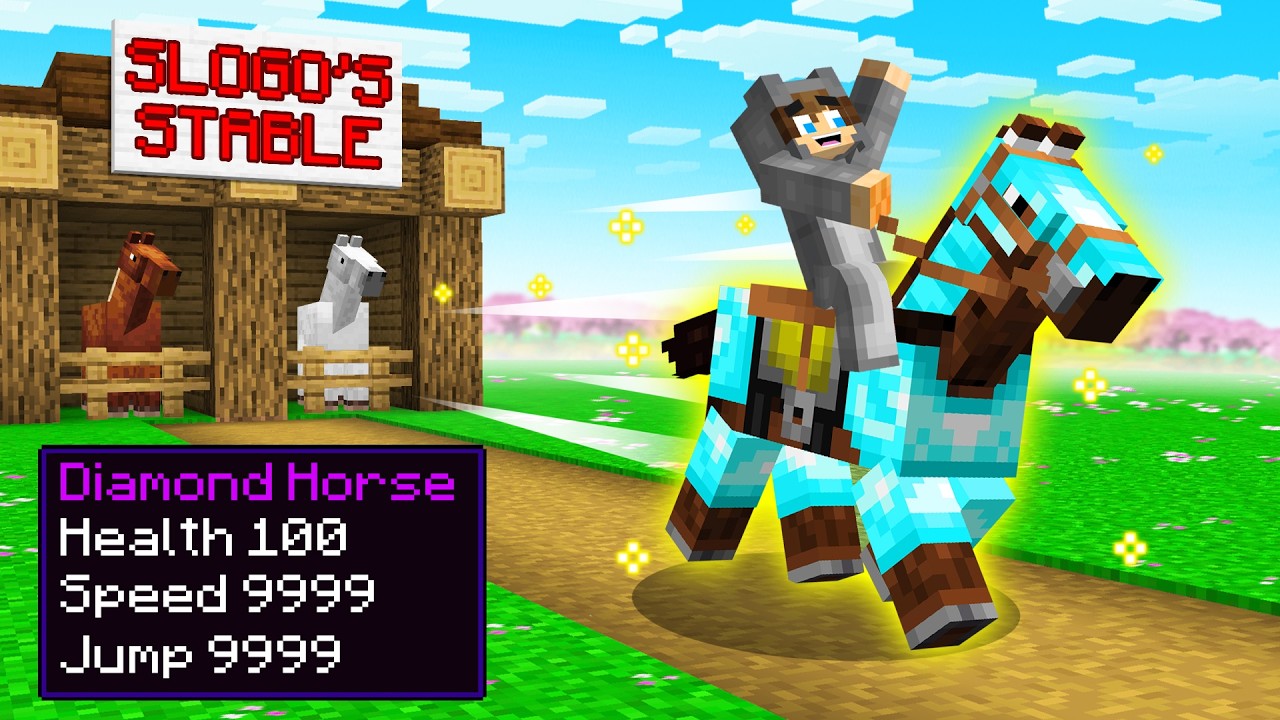 В Minecraft на Черри-Айленде я раздобыл нелегальную лошадь!