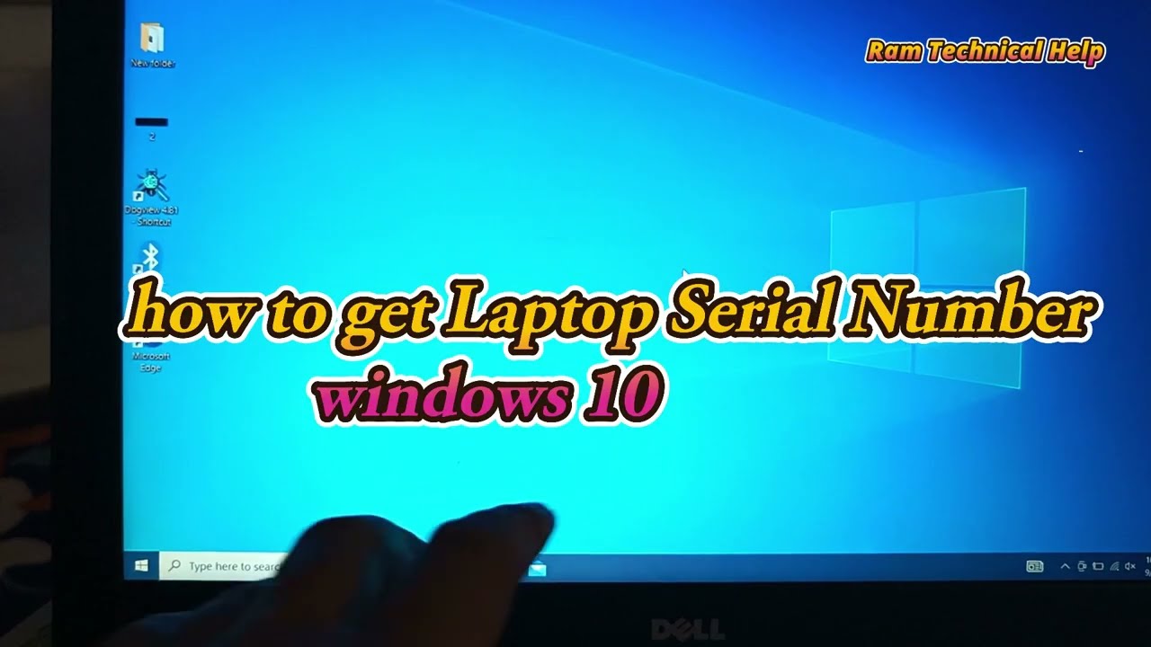 how to get laptop serial number windows 10 || Where is serial number for Dell Laptop