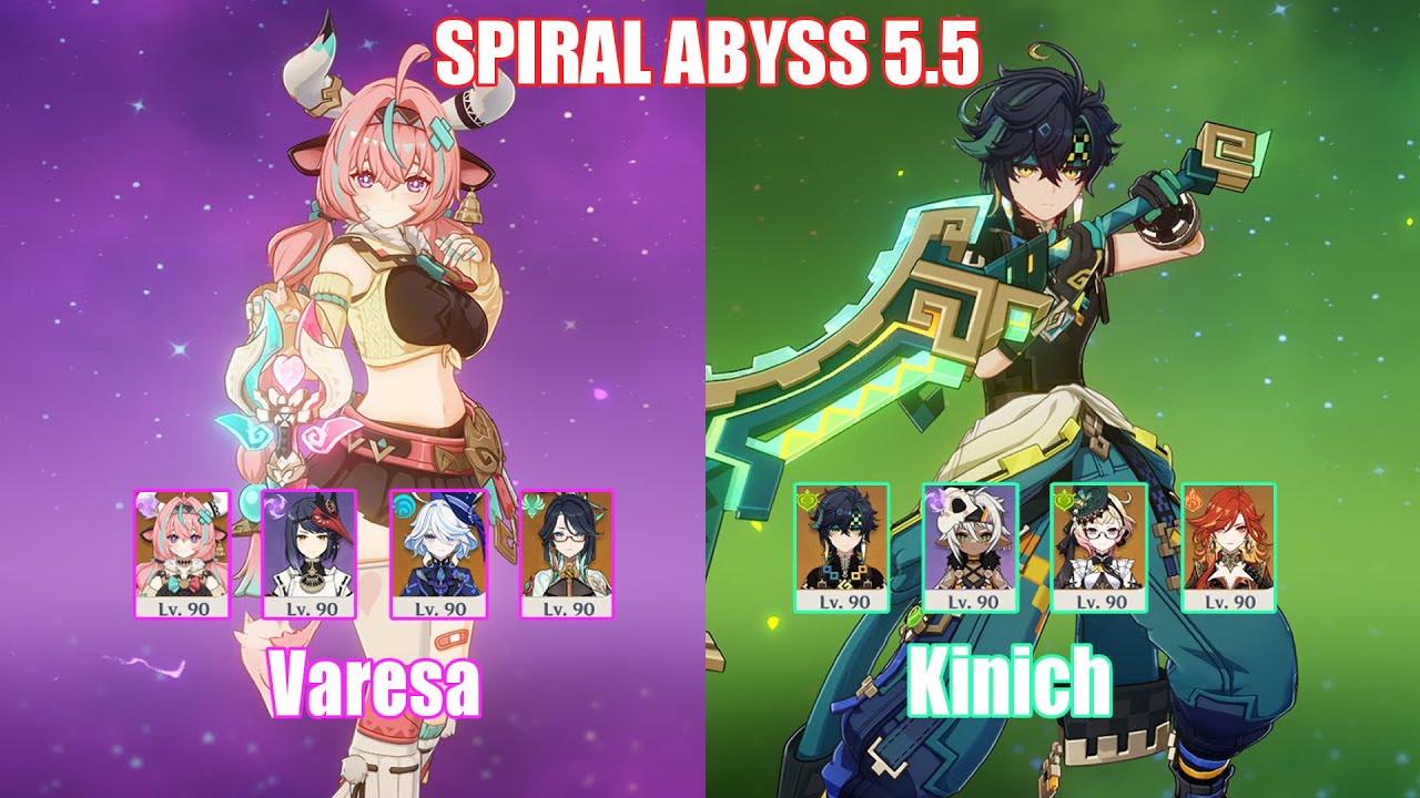 C0 Varesa & C0 Kinich | Spiral Abyss 5.5 | Genshin Impact