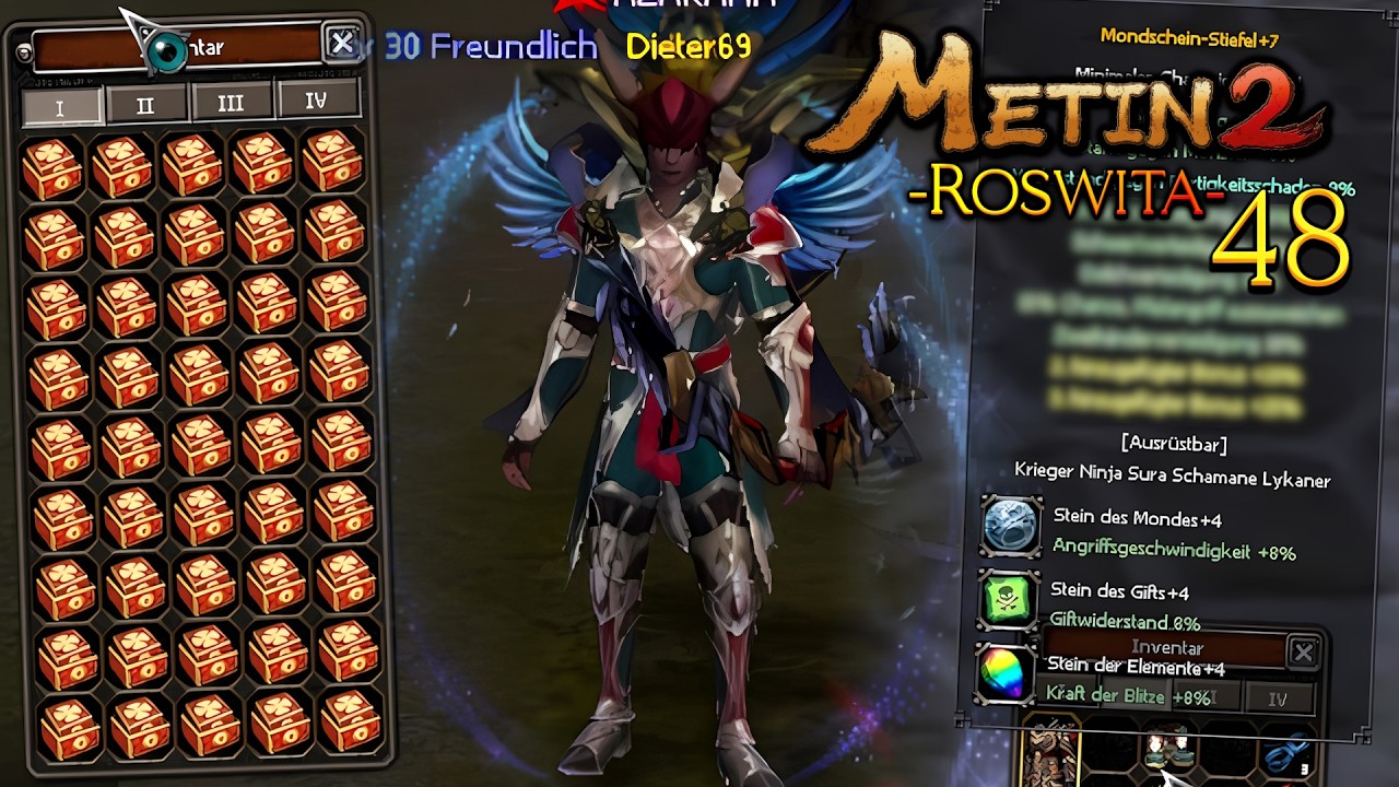 Metin2 xny1337 [48] - 100.000+ GAYA = Glückskisten / Mondschein-Stiefel drehen & Heili-EQ Show!